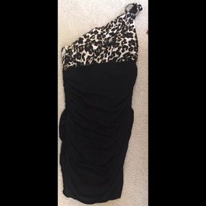 Cheetah print party dress